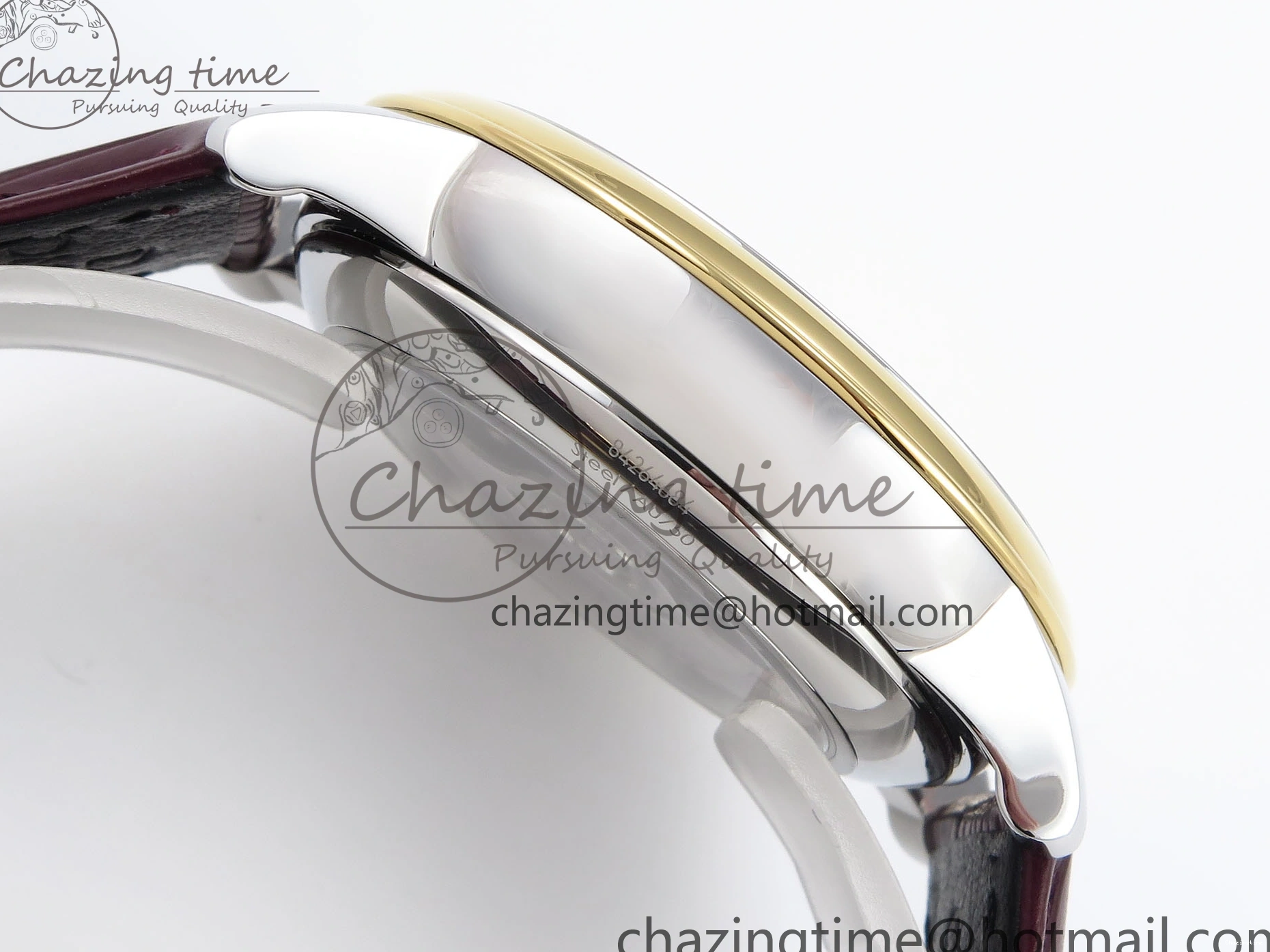 0118 De Ville Power Reserve YG MKF 1:1 Best Edition White Dial on Brown Leather Strap A WrinkleFree 7755